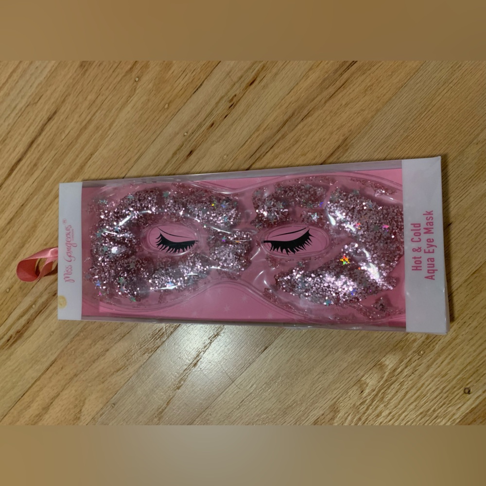 🎉Host Pick🎉 NWT Miss Gorgeous Hot & Cold Aqua Eye Mask Pink Glitter Gel